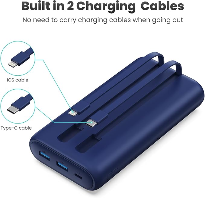 Portable Charger Power Bank 40, 800mAh 25W Fast Charging USB C Portable Charger - Image 3