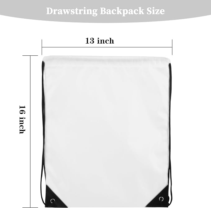 60 Pieces Drawstring Backpack Bags Sports Sackpack Bulk Cinch Gym Bag - Image 3