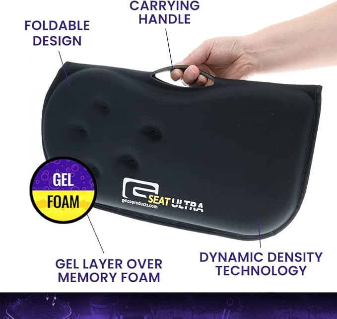 GSeat Ultra Orthopedic Gel and Foam Seat Cushion - Image 6