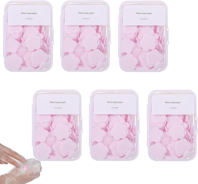 600PCS Portable Mini Soap Sheets – Scented Disposable Hand Washing Paper by Unknown