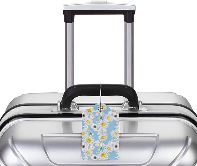 2 Pack Luggage Tag for Suitcase, Cute Unique Leather Suitcase Tags Identifiers - Image 4