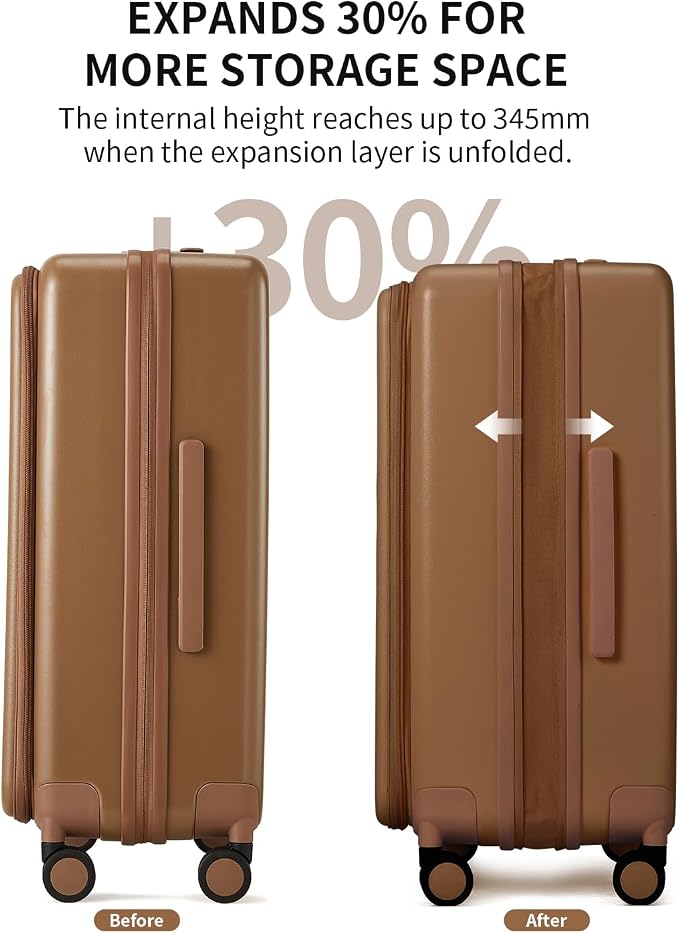 aji Expandable Top Opening Luggage Sets 2 Piece - Image 3