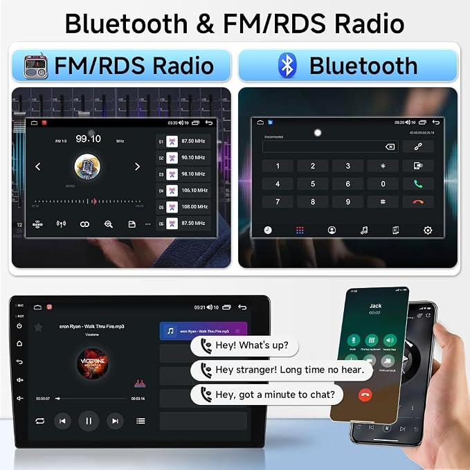 ASURE Car Stereo Radio Upgrade for Mustang 2010-2014, 10.1 inch 8Core 4G+64G - Image 5