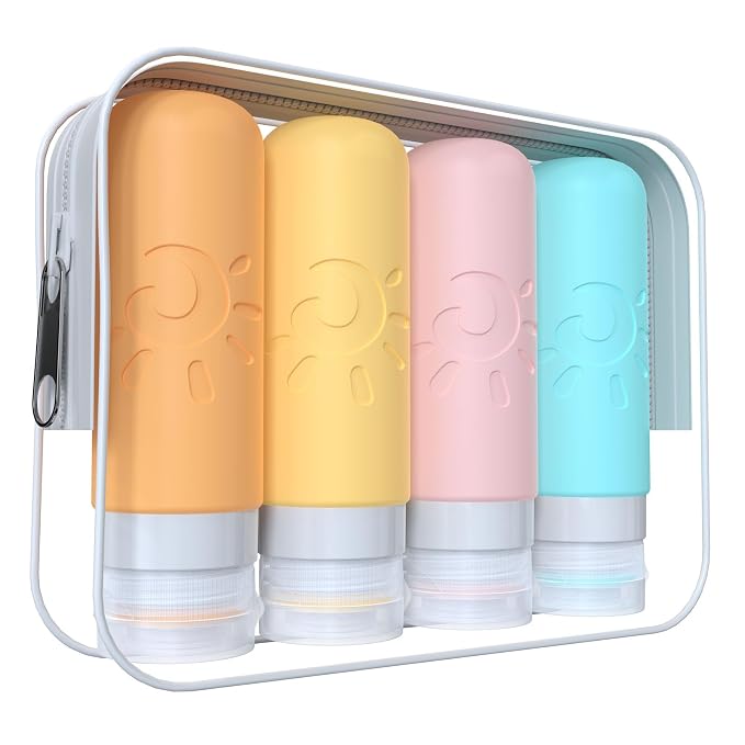 Travel Bottles - TSA Approved 3oz Leak Proof Containers by ZAFIT