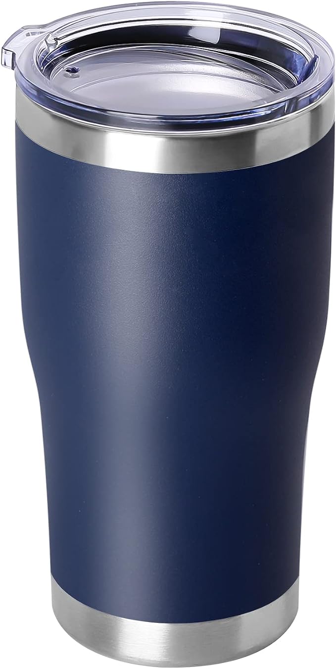 DOMICARE 20oz Tumbler with Lid Stainless Steel Tumblers Bulk, Double Wall by VisittheDOMICARE