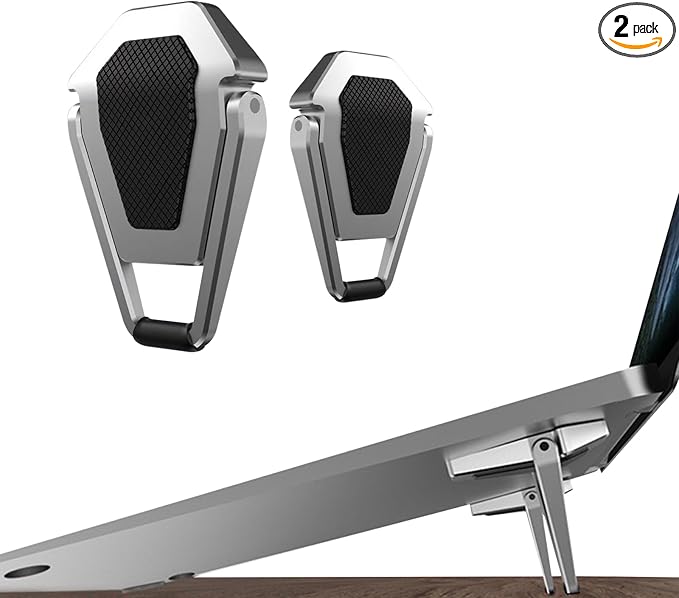 Laptop Stand Portable, Zinc Alloy Laptop Mini Stand, Laptop Riser Invisible by ELE+DEPI