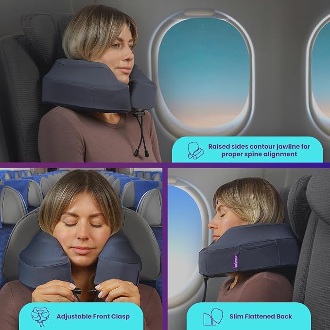 Cabeau Air Travel Pillow for Long Flights – Evolution Plus – U Shaped Memory - Image 3
