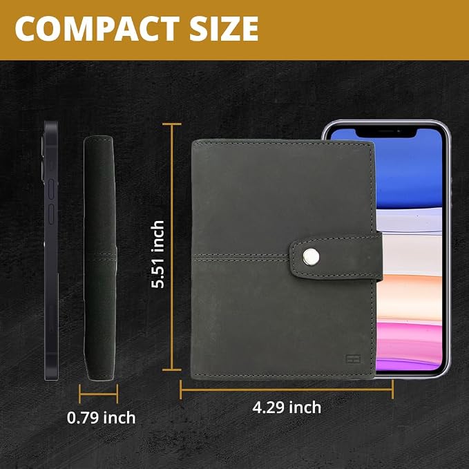 GARZINI Passport Holder with AirTag, Passport Wallet with RFID, Travel - Image 4