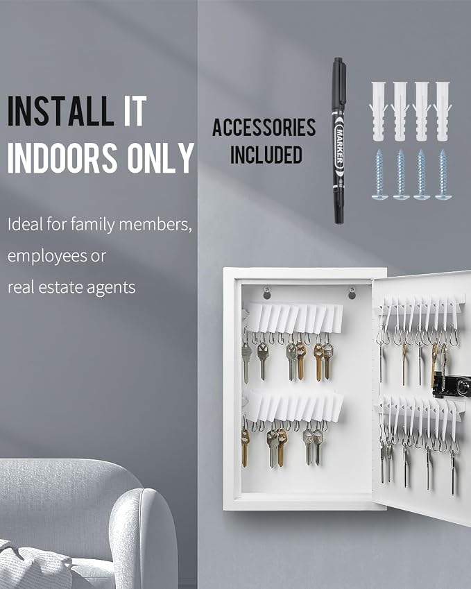 Uniclife 40 Position Slotted Key Cabinet - Image 5