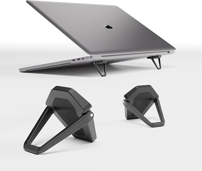 Laptop Stand for Desk, Portable Anti-Slip Keyboard Riser, Zinc Alloy Keyboard - Image 2