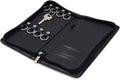 OFFIDIX PU Leather Portable Key Cabinet, 8-Key Hooks Portable Zippered Key Case by Offidix