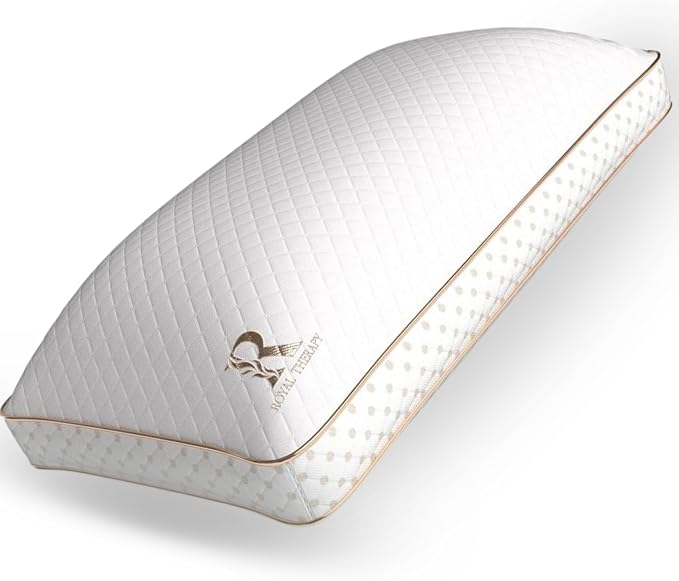 Royal Therapy King Memory Foam Pillow, Adjustable Shredded Odor-Free Pillow by ROYALTHERAPY