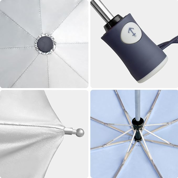 Cuby UV Sun Umbrella Compact Folding Umbrella lightweight Portable Manual - Image 5