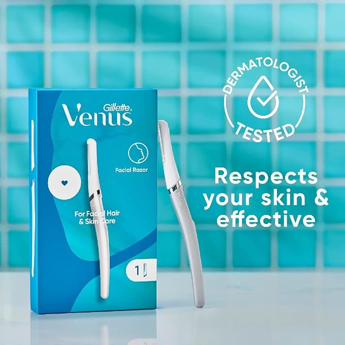 Gillette Venus Dermaplaning Tool, 2 Blade Refills, Exfoliating Face Razors - Image 7