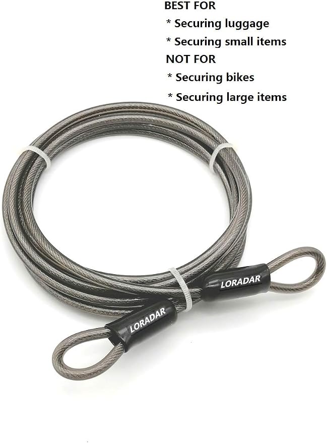 4mm Thick（5/32"） 7FT, 30FT Braided Steel Coated Security Thin Cable Anti-Lost - Image 3