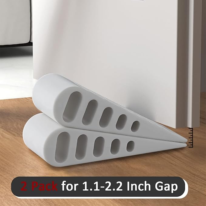JQK Rubber Door Stopper Wedge, Wooden Floor, DSB61-WH-P3 - Image 6