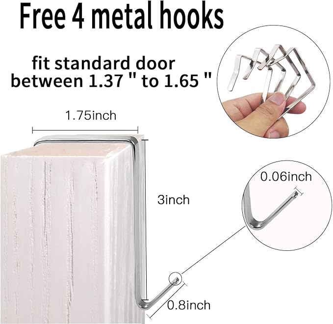 2 Pack Extra Large Hanging Over Door Shoe Organizers, closet shoe organizer - Image 6