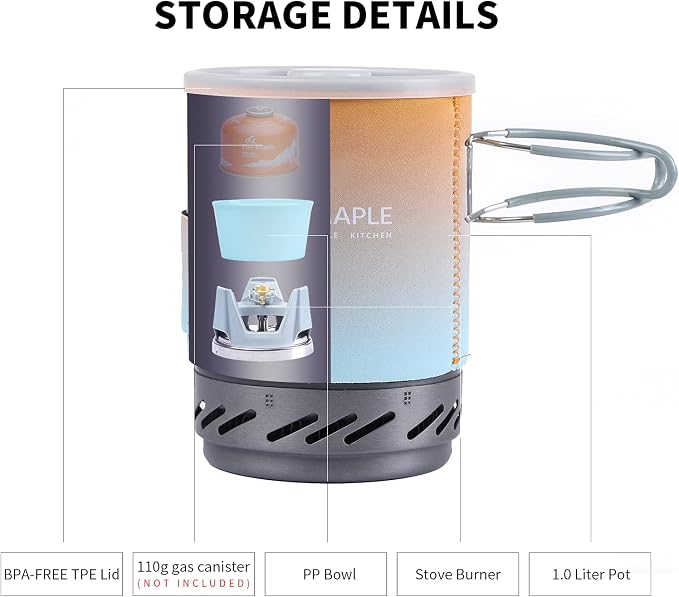 Fire-Maple "Fixed Star 1" Personal Cooking System | Pot/Jet Burner Stove System - Image 3