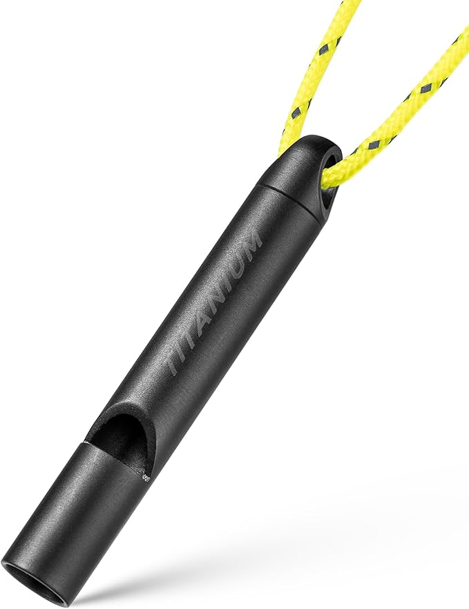 Titanium Emergency Whistle, Survival Safety Whistles by FEGVEEDC-CreateandenjoyEDC