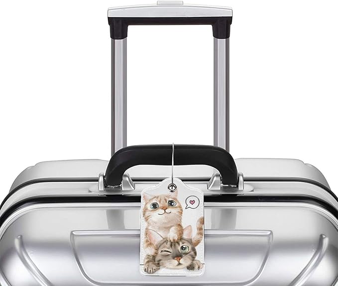Set of 2 Cute Cats Luggage Tags - Image 6