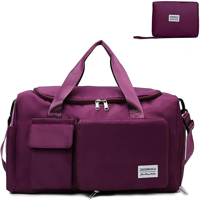 Multipurpose 20L Foldable Duffel Bag Gym Yoga Bag Carry-On Shopping Sack Travel by acdiac