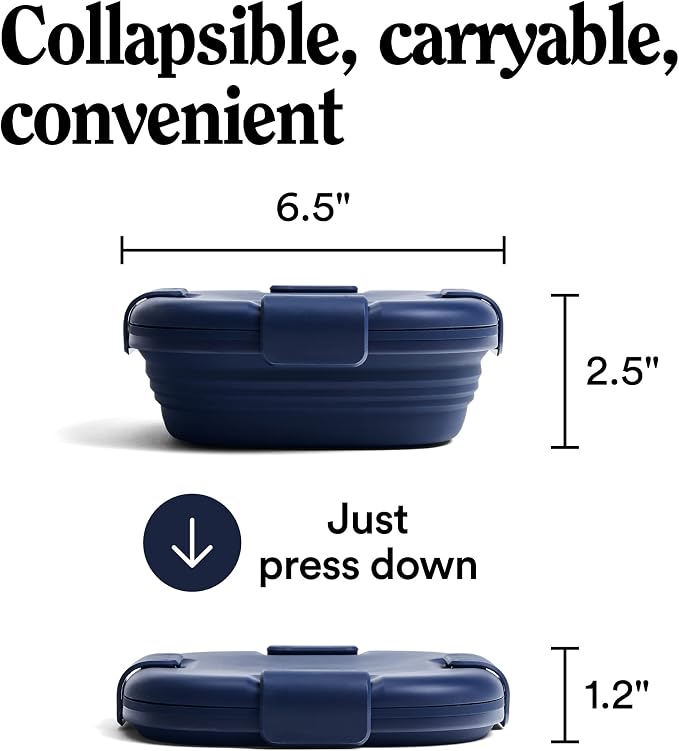 STOJO Collapsible Sandwich Box – 24oz, Reusable Food Storage Container - Image 5