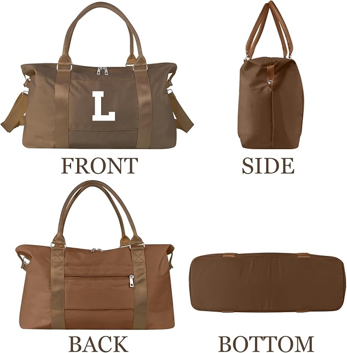 Birthday Graduation Gifts for Daughter, Initial Travel Duffel Bag Sports Gym - Image 9