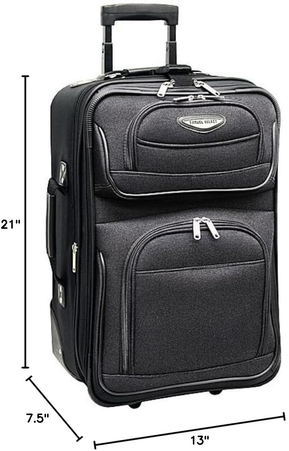Travel Select Amsterdam 21-Inch Softside Expandable Carry-On Luggage, - Image 9