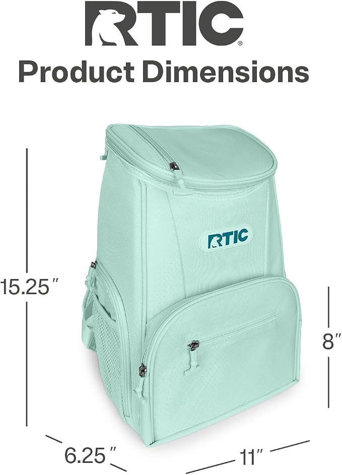 RTIC 15 Can Lightweight Backpack Cooler Soft Insulated Portable Bag - Image 5