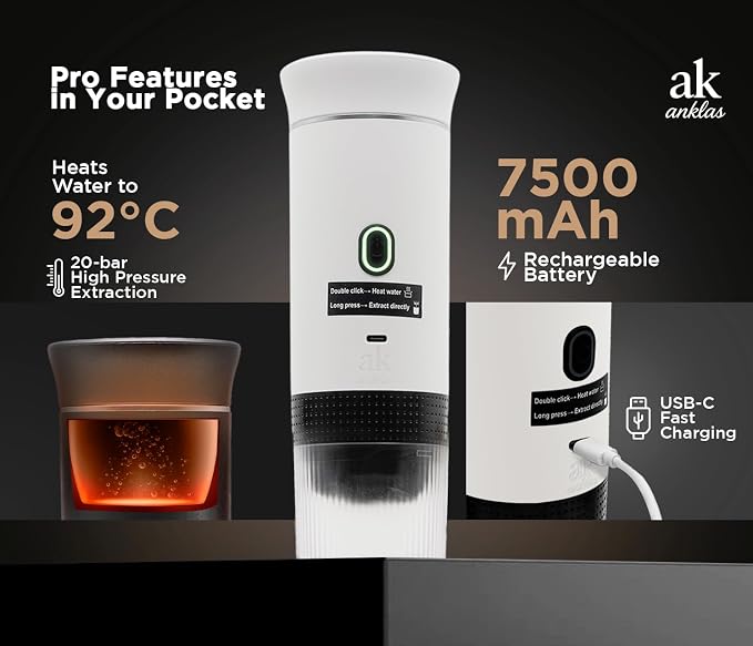 3-in-1 Portable Coffee Maker – Electric Espresso Machine - Image 4