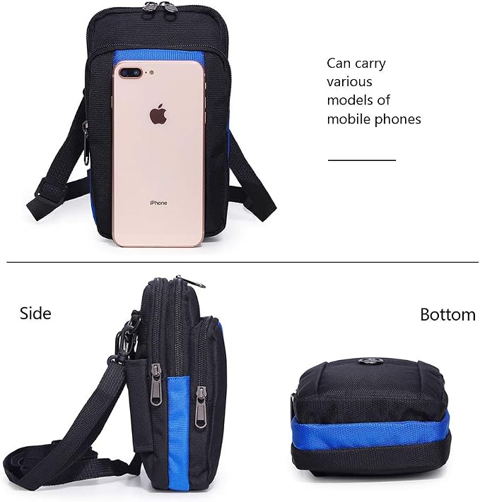Senient Wolf Waterproof Nylon Multifunctional Phone Crossbody Bag - Image 3
