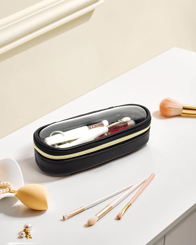 Clear Makeup Bag Small, TSA Approved Portable Toiletry Bag - Image 7