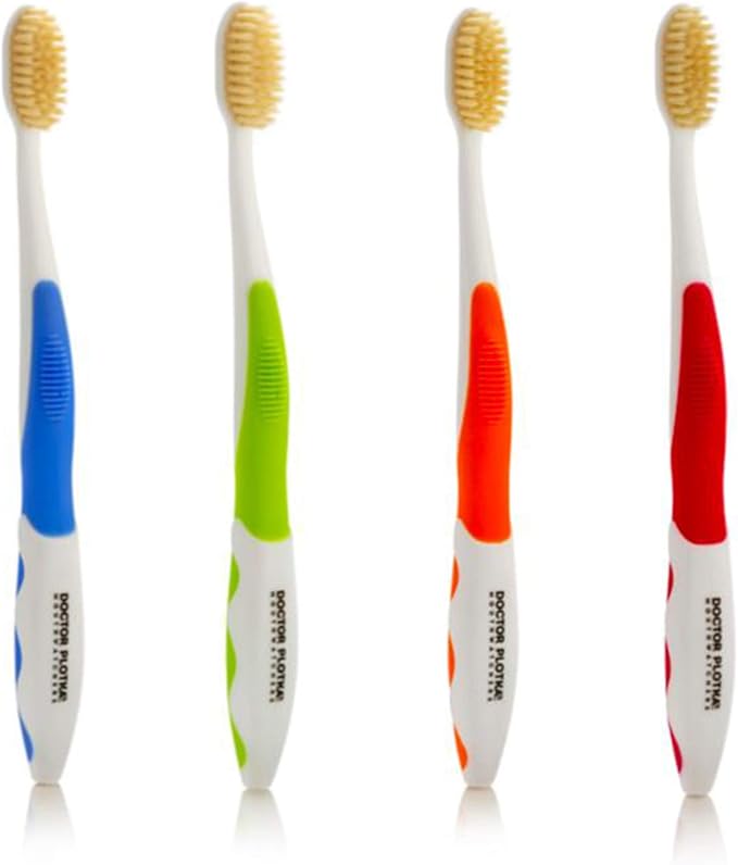 MOUTHWATCHERS Dr Plotkas Soft Bristle Flossing Toothbrush Manual Soft Toothbrush by Mouthwatchers