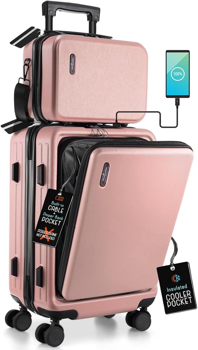 22 Inch Carry On Luggage 22x14x9 Airline Approved, Carry On Suitcase by TravelArim