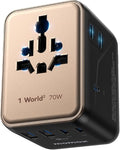 MOMAX Mini Universal Travel Adapter, GaN 70W International Power Adapter by MOMAX