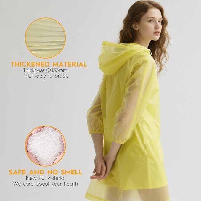 Bruvoalon 6 & 20 Pack Disposable Rain Ponchos - Image 4