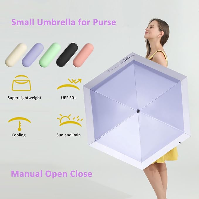 BAODINI Travel Mini Umbrella for Purse - Image 3