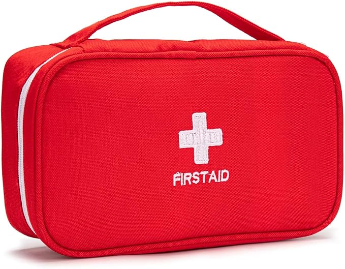 First Aid Bag Tote Empty Small First Aid Kit Bag Outdoor Travel Rescue Pouch by Jipemtra