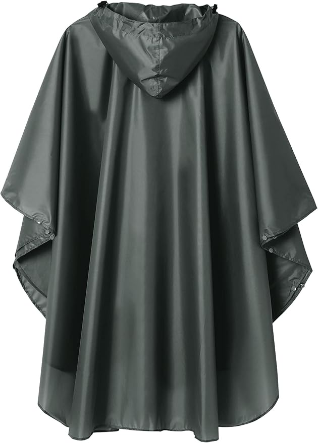 SaphiRose Unisex Rain Poncho Raincoat Hooded - Image 2