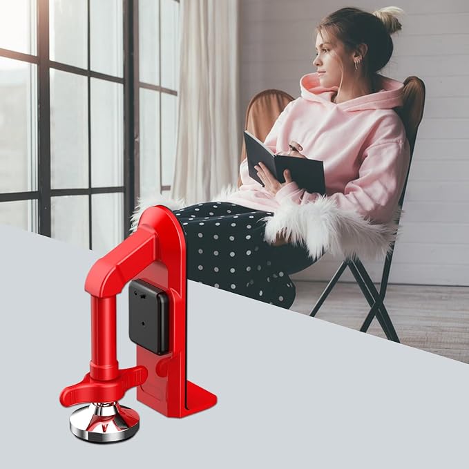 Portable Alarm Door Stopper, Security Travel Anti-Theft Blocker - Image 7