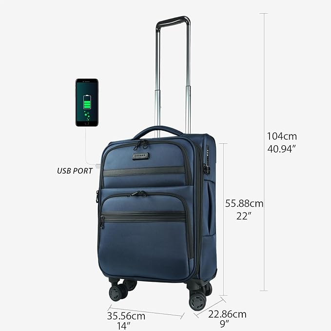 KROSER Softside Expandable Carry On Luggage - Image 2