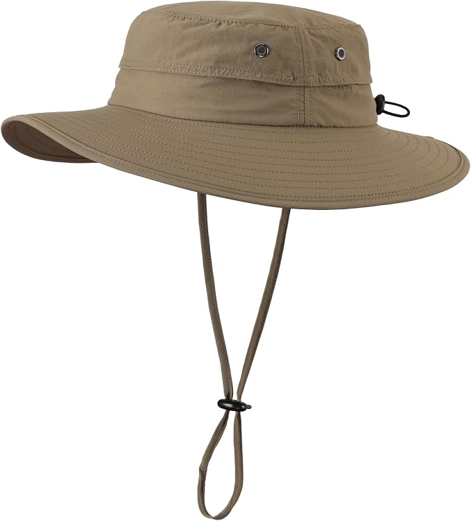 Home Prefer UPF50+ Mens Sun Hat Wide Brim Fishing Hat Sun Protection Beach - Image 5