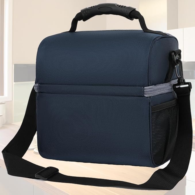 FlowFly Double Layer Cooler Insulated Lunch Bag Adult Lunch Box Large Tote Bag - Image 6
