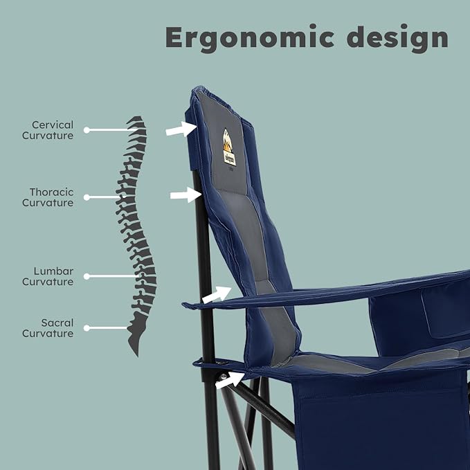 Oversized Camping Chairs 2 Pack - Image 5