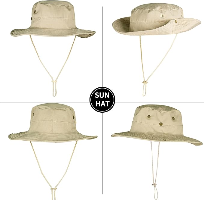Sun Hats for Men Women Boonie Hat Foldable Fishing Hat UPF 50+ Bucket Hat for - Image 3