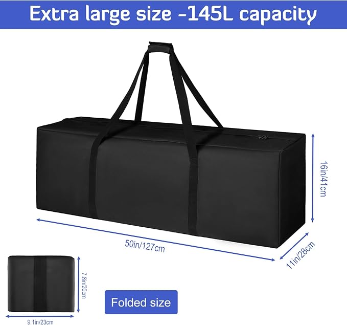 INFANZIA 50inch Sports Duffel Travel Bag, 144L Extra Large Duffel Luggage Bag - Image 4