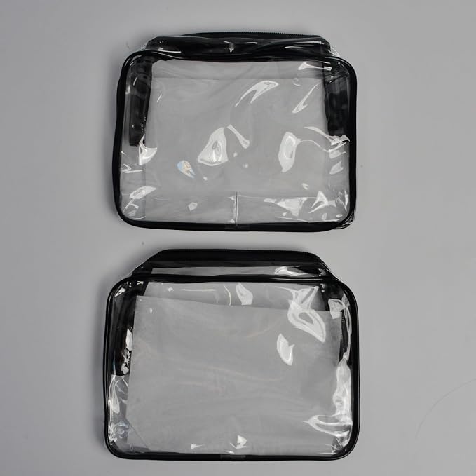 Lermende 2pcs Clear Toiletry Bag TSA Approved Travel Bag, Carry On - Image 5