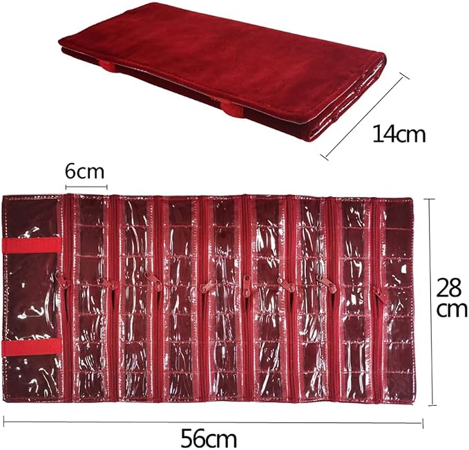 Travel Jewelry Roll Bag Portable Organizer Pouch - Image 2