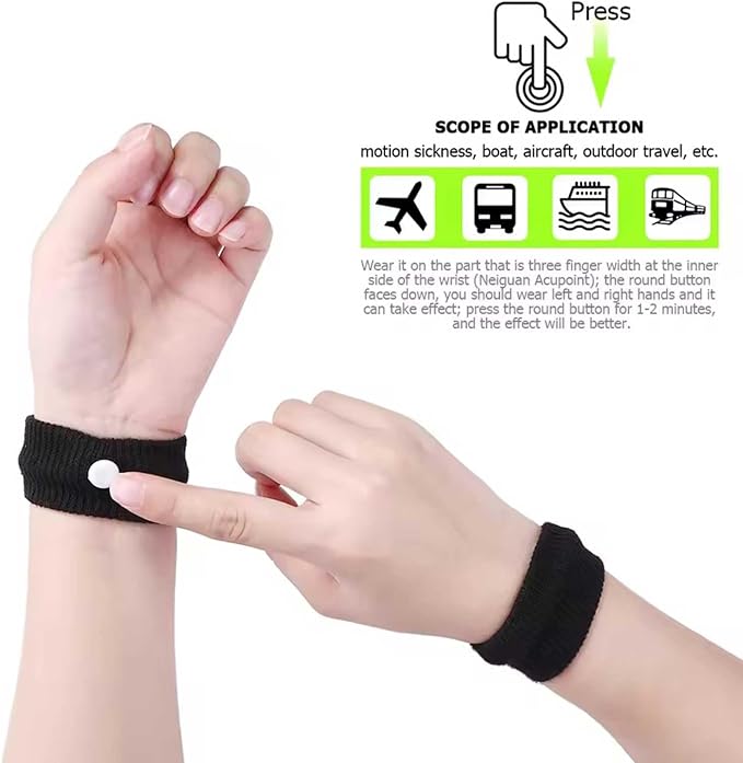 5Pair Motion Sickness Bands Wristband - Image 3