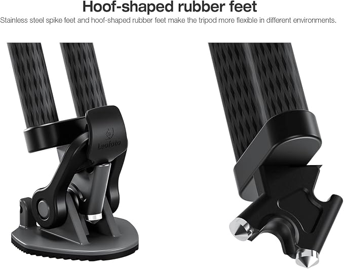 Leofoto LVC-193C Carbon Fiber Twin Leg Video Tripod+BV-15 Fluid Head - Image 10